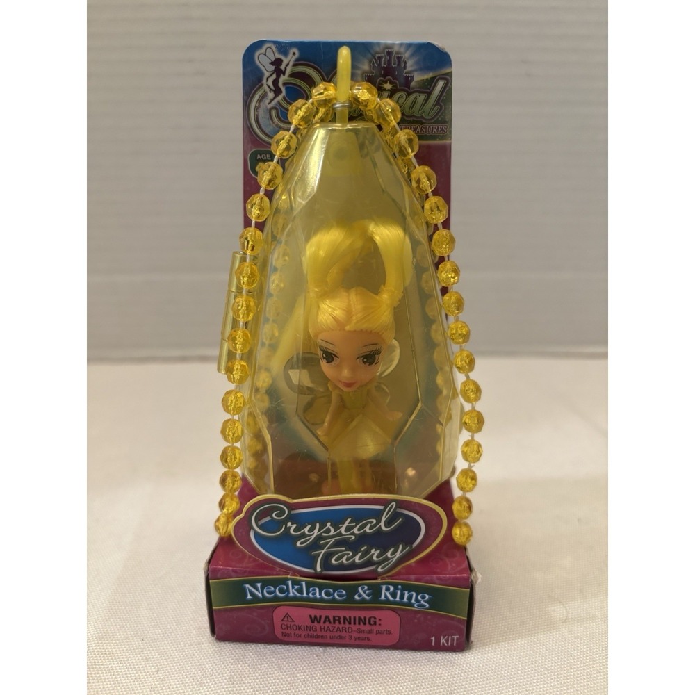 Ja-Ru Inc Magical Treasures Crystal Fairy Necklace and Ring #2429 Ages 4+